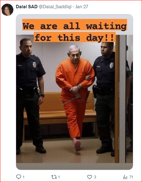 لحظهشماری کاربران خارجی «ایکس» برای دستگیری نتانیاهو