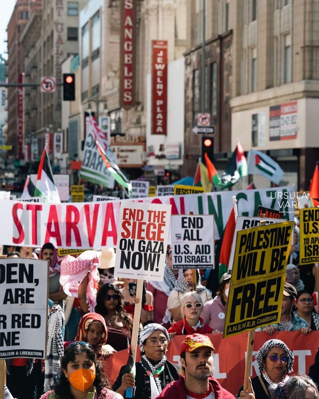 تظاهرات حمایت از مردم فلسطین در لسآنجلس آمریکا+ تصاویر