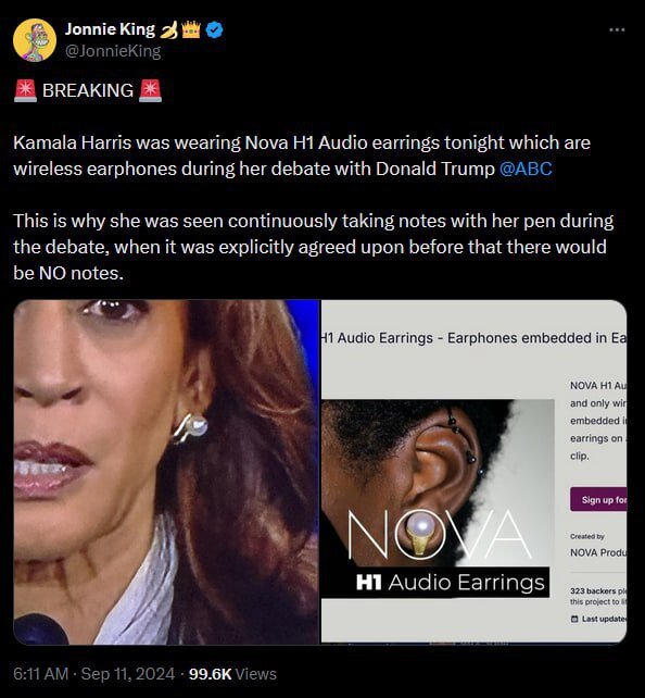 موسیقیدان آمریکایی مُچ هریس را در شب مناظره گرفت+ عکس