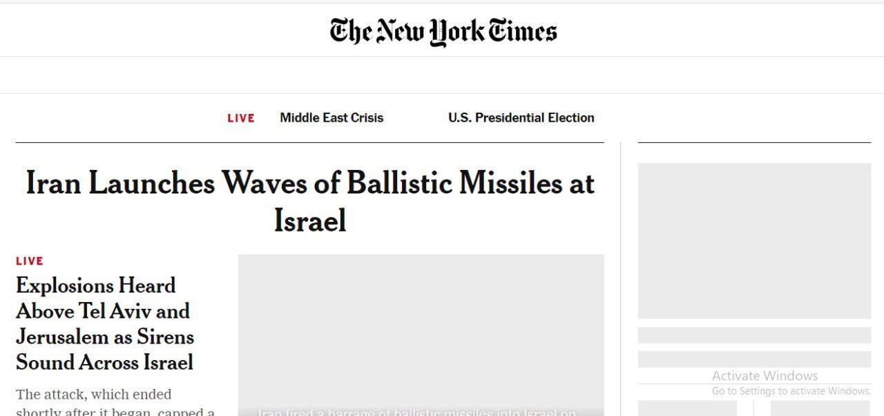 واکنش رسانههای جهان به حملات موشکی ایران به اراضی اشغالی