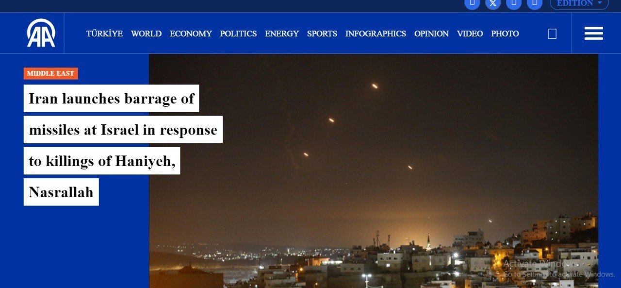 واکنش گسترده رسانههای جهان به حملات موشکی ایران به اراضی اشغالی