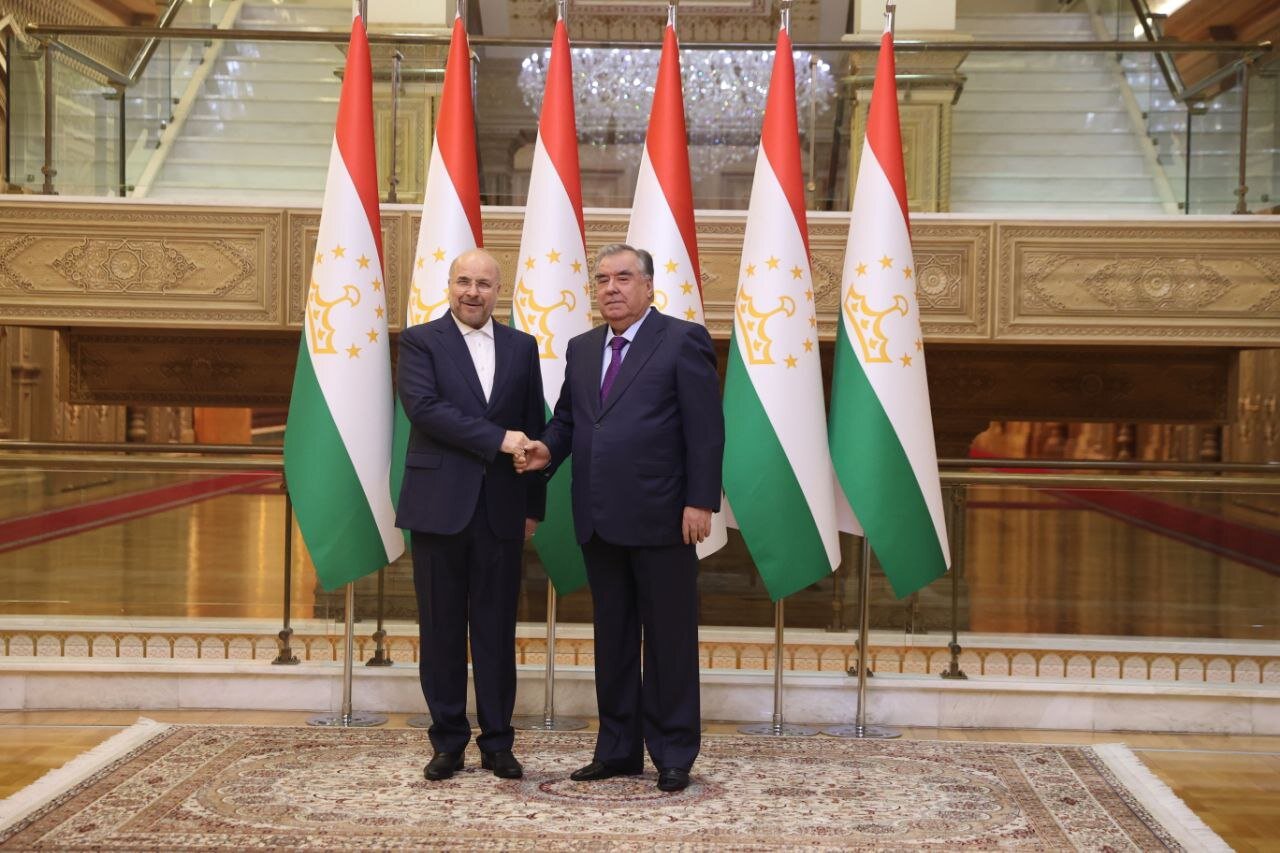 قالیباف با رئیس جمهور تاجیکستان دیدار و گفت و گو کرد قالیباف با رئیس جمهور تاجیکستان دیدار و گفت و گو کرد