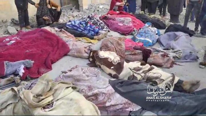 ۷۷ شهید در جنایت جدید صهیونیستها در بیت لاهیا