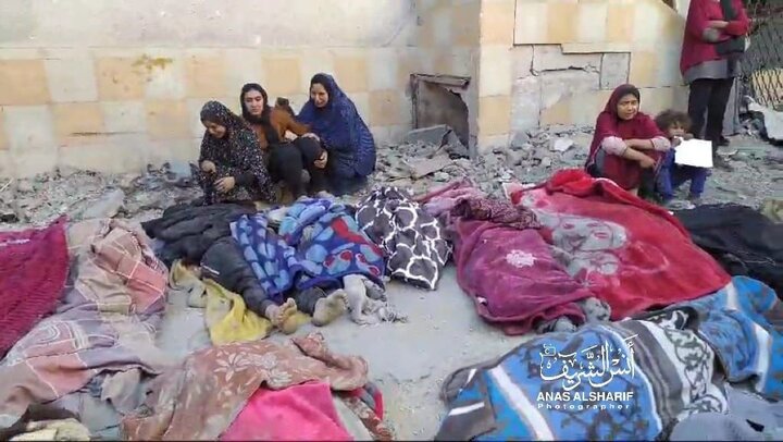 ۷۷ شهید در جنایت جدید صهیونیستها در بیت لاهیا