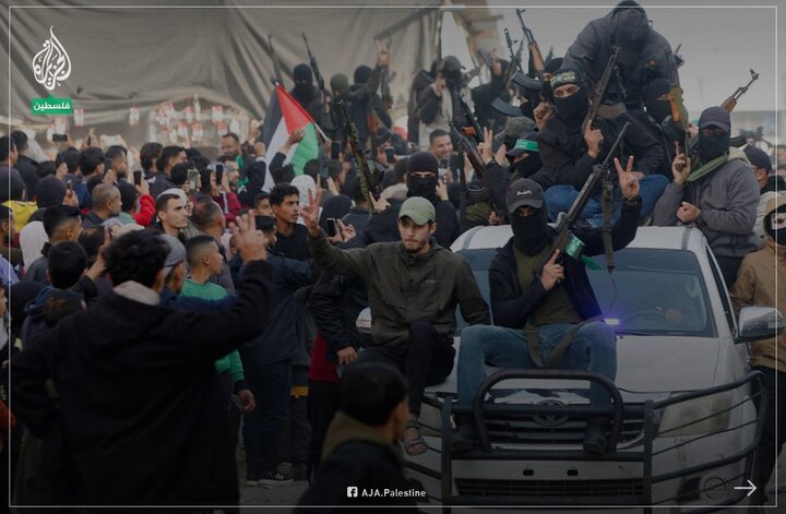 نمایی از حالوهوای غزه پس از آتشبس/ شادی پس از ۴۷۱ روز+ فیلم و عکس