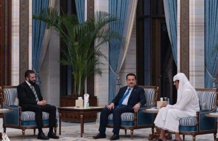 دیدار نخست وزیر عراق با الجولانی دیدار نخست وزیر عراق با الجولانی