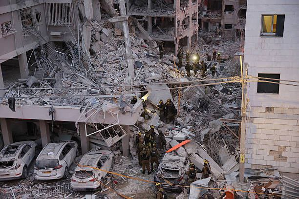 Damage assessment in Bat Yam after Iranian strikes