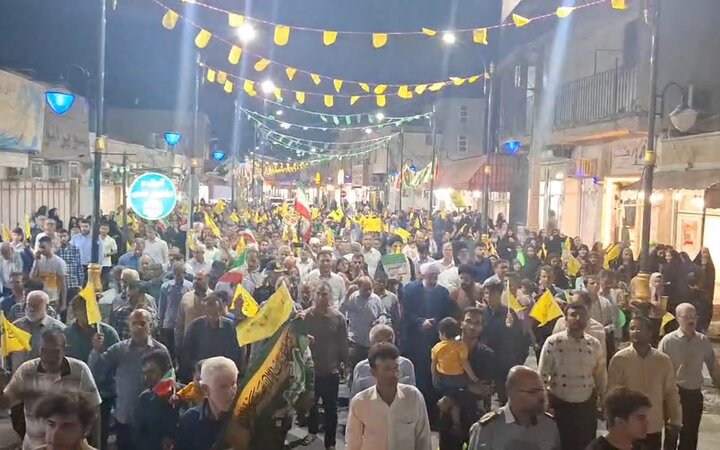 مراسم پیاده روی باشکوه غدیر در خورموج مراسم پیاده روی باشکوه غدیر در خورموج