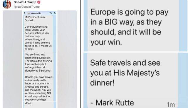 ترامب ينشر رسائل شخصية للأمين العام للناتو + صورة