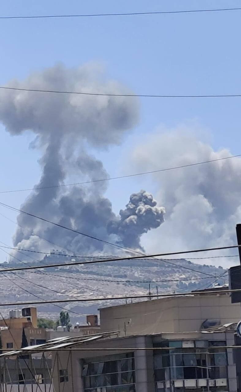 بمباران گسترده مناطقی در جنوب لبنان توسط رژیم صهیونیستی + فیلم و عکس