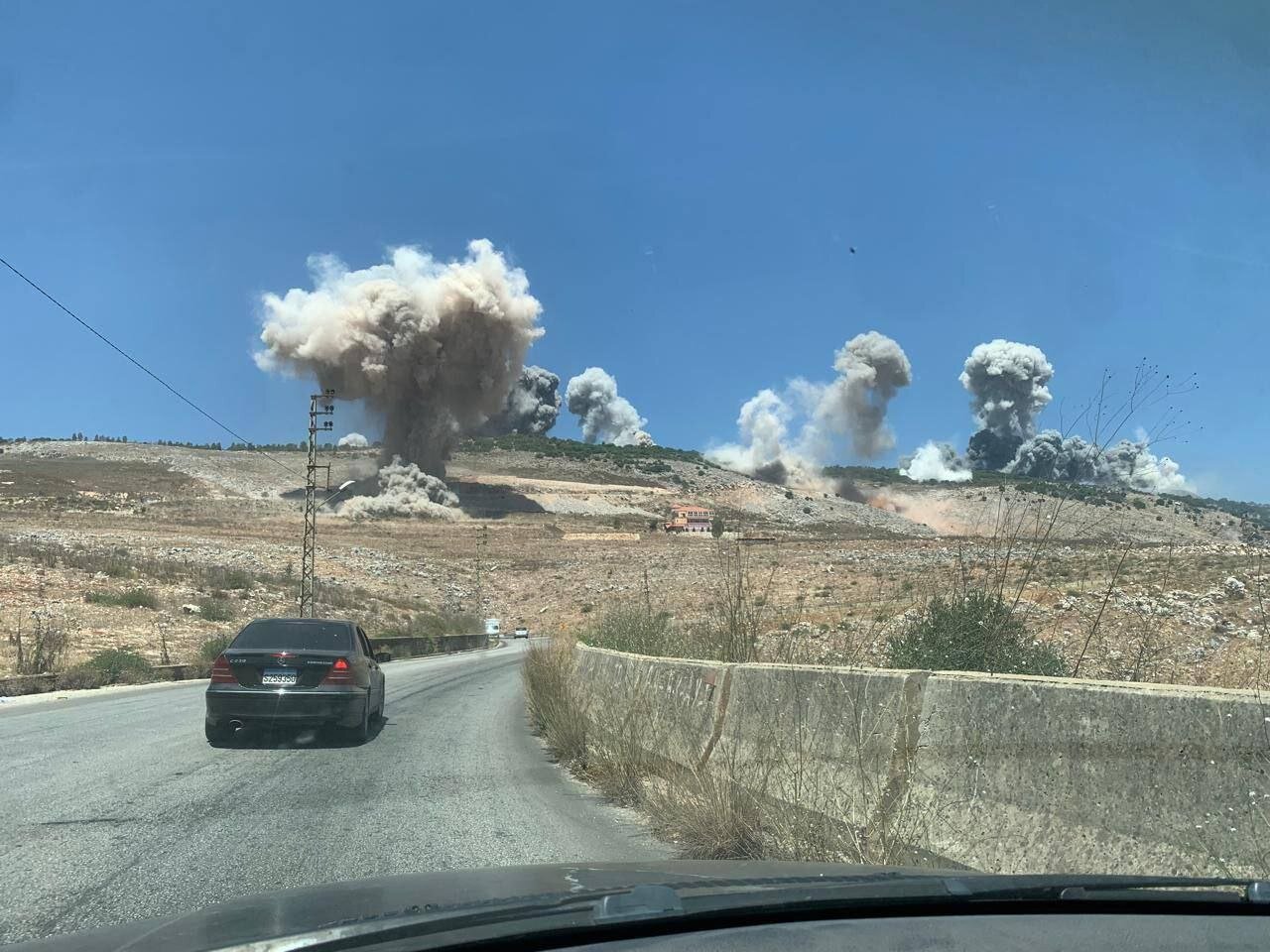 بمباران گسترده مناطقی در جنوب لبنان توسط رژیم صهیونیستی + فیلم و عکس