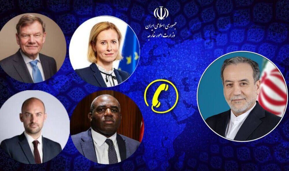 برگزاری گفتگو تلفنی وزرای خارجه ایران و سه کشور اروپایی برگزاری گفتگو تلفنی وزرای خارجه ایران و سه کشور اروپایی