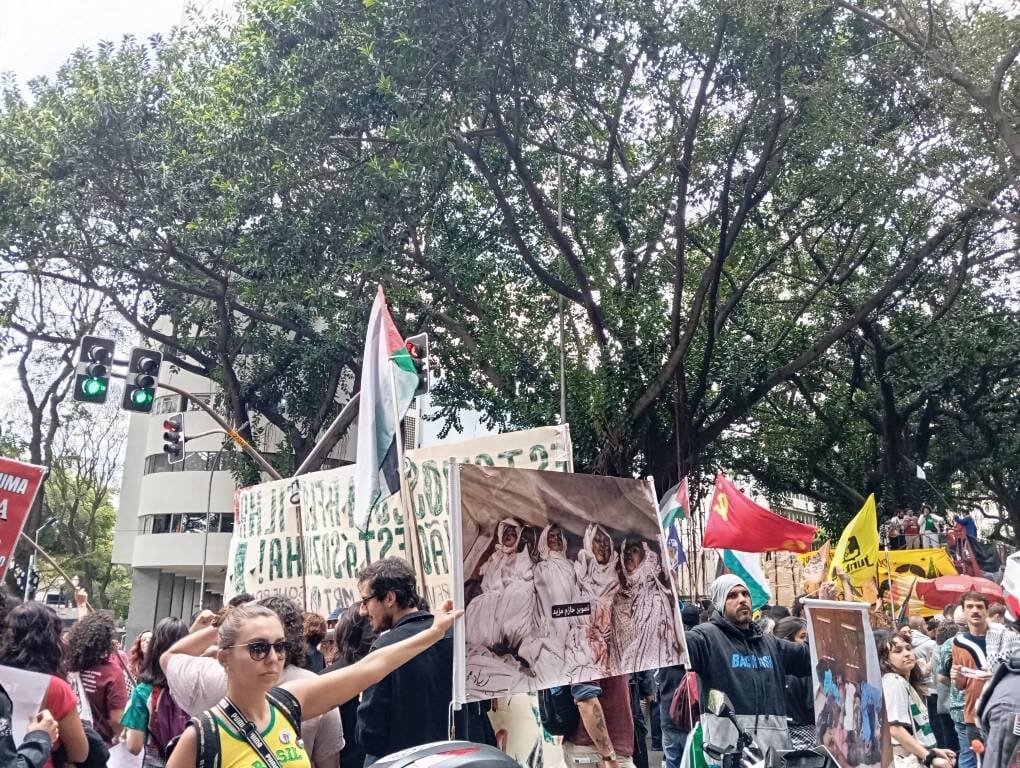 برگزاری تظاهرات گسترده در برزیل در حمایت از کاروان «صمود» + فیلم و عکس