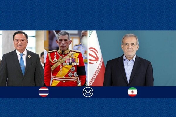 پزشکیان: روابط ایران و تایلند بر پیوندهای دیرینه ۴۰۰ ساله استوار است پزشکیان: روابط ایران و تایلند بر پیوندهای دیرینه ۴۰۰ ساله استوار است