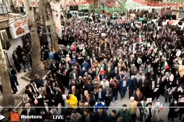 پوشش راهپیمایی ۲۲ بهمن از سوی رویترز پوشش راهپیمایی ۲۲ بهمن از سوی رویترز