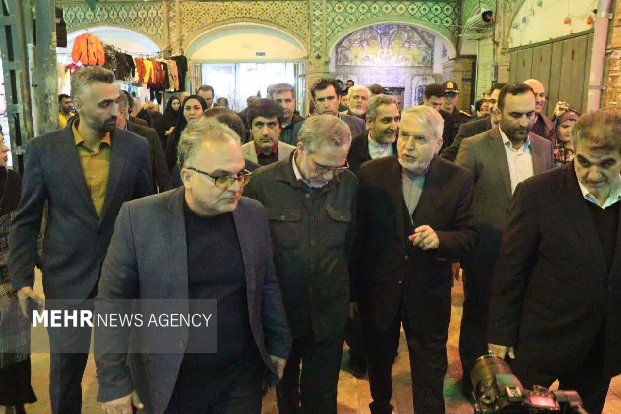 بازدید وزیر میراث فرهنگی از طرح بازارچه سمنان بازدید وزیر میراث فرهنگی از طرح بازارچه سمنان