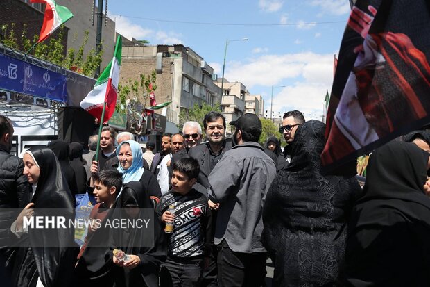 حضور وزیر ورزش در مراسم اربعین شهادت رهبر انقلاب