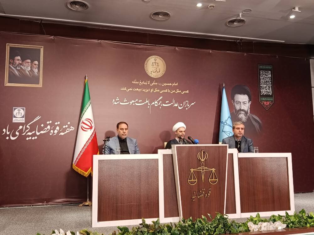 نشست خبری معاون اول قوه قضاییه آغاز شد نشست خبری معاون اول قوه قضاییه آغاز شد
