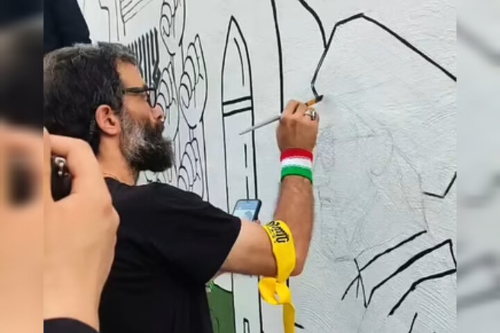 رنگهایی از آسمان شهادت در یک دیوارنگاره؛ ۳ ملت یک روایت را نقش زدند