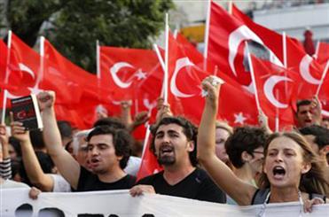 تظاهرات ضد دولتی در استانبول