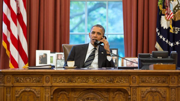 مکالمه تلفنی باراک اوباما با دکتر حسن روحانی