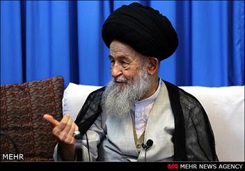 دیدار علی لاریجانی رئیس مجلس شورای اسلامی با آیت‌الله علوی گرگانی