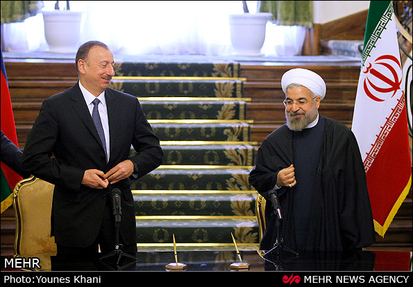 استقبال حسن روحانی از رئیس‌جمهور آذربایجان