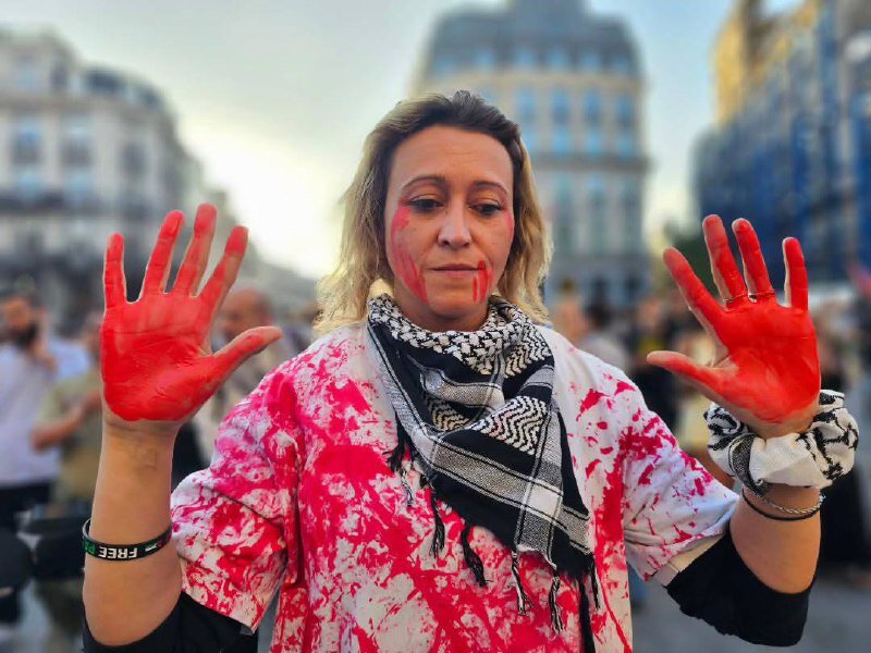 Belgian citizens protest against genocide in Gaza