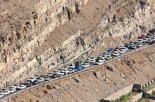 آخرین وضعیت ترافیکی/ کرج - مرزن آباد و پلور - گزنگ نیمه سنگین