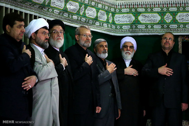 مراسم اولین شب عزاداری حضرت ابا عبدالله الحسین(ع) با حضور رهبر معظم انقلاب اسلامی