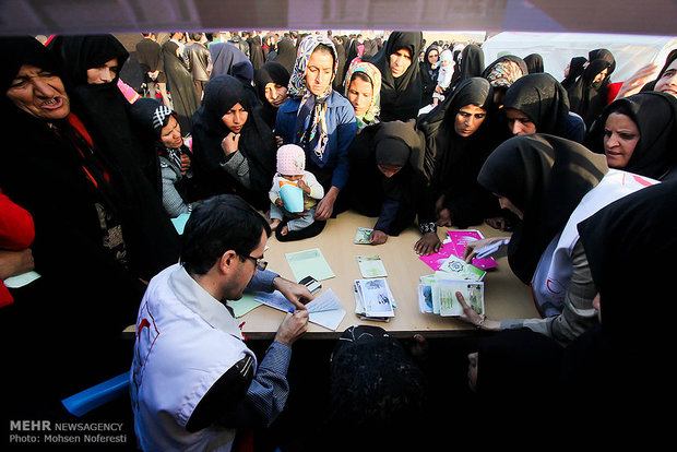 خدمات درمانی هلال احمر در مناطق محروم