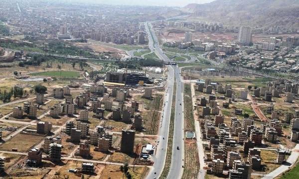نقشه هوایی شهر جدید سهند تبریز