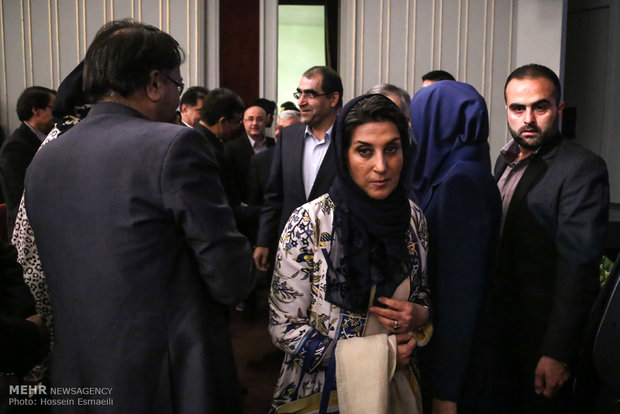 فاطمه معتمدآریا بازیگر در همایش ملی مبارزه با سرطان