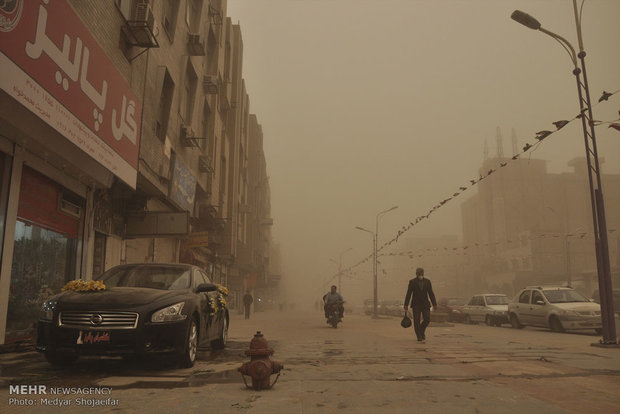 گرد و غبار شدید در خوزستان