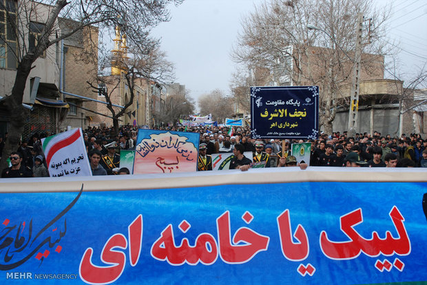 راهپیمایی 22 بهمن در اهر