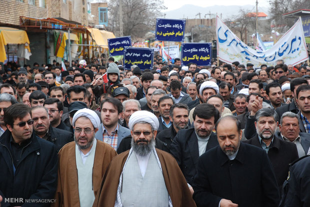 راهپیمایی 22 بهمن در اهر