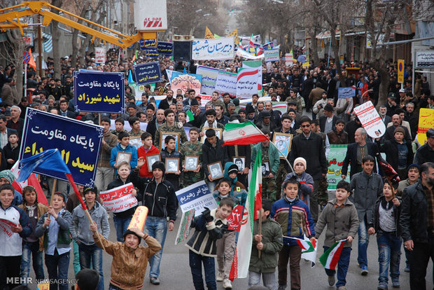 راهپیمایی 22 بهمن در اهر