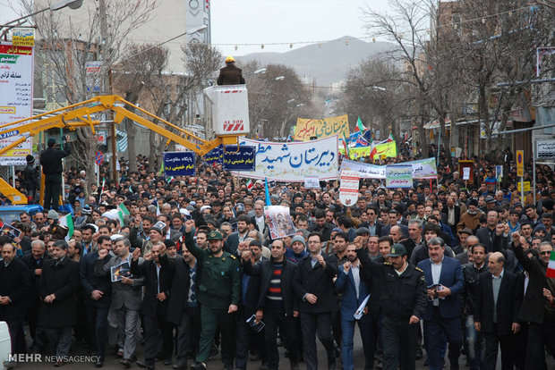 راهپیمایی 22 بهمن در اهر