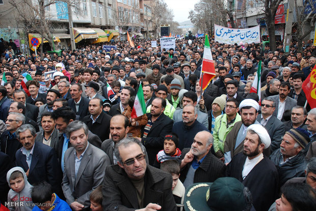 راهپیمایی 22 بهمن در اهر