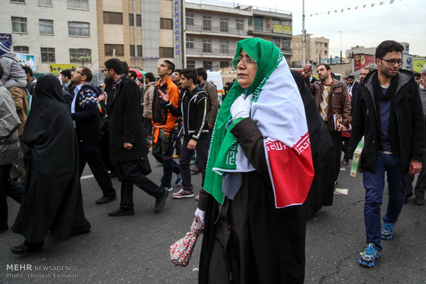 راهپیمایی یوم الله 22 بهمن در تهران