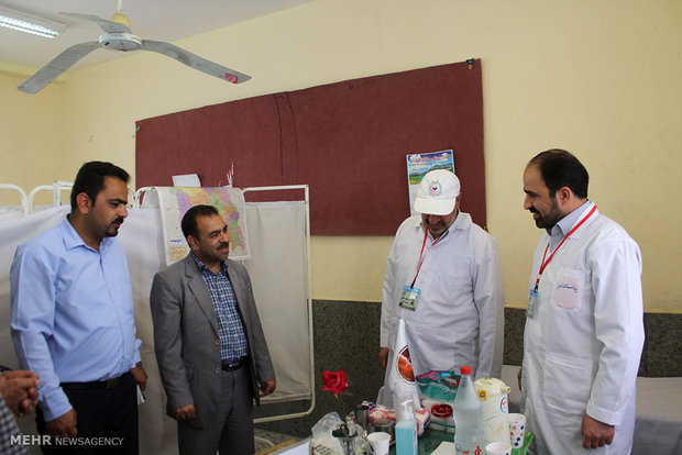 افتتاح بیمارستان بزرگ صحرایی در هشت بندی هرمزگان