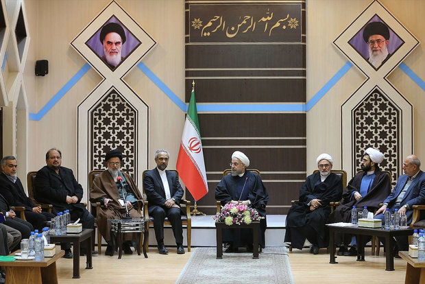 President Rouhani visits Qom