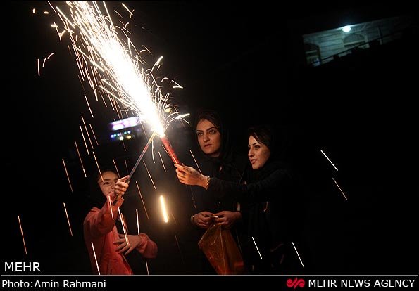 Chaharshanbeh-Suri; fire festivity in Iran