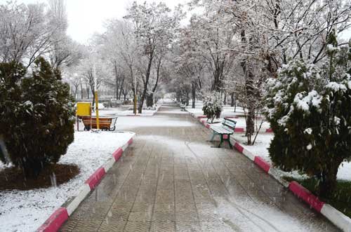 بارش برف بهاری مناطقی از استان کرمانشاه را سفیدپوش کرد