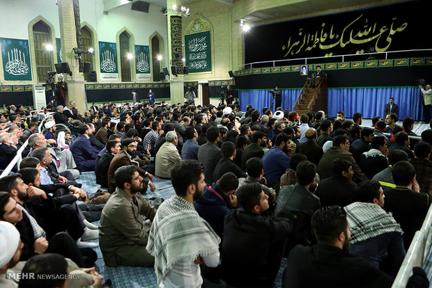 آخرین شب عزاداری فاطمیه در حسینیه امام خمینی(ره)