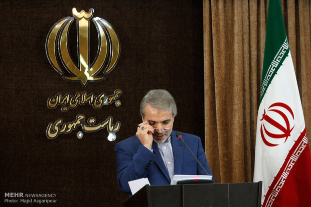 المؤتمر الصحفي للمتحدث باسم الحكومة الايرانية