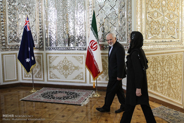 دیدار و کنفرانس مطبوعاتی مشترک وزرای امور خارجه ایران و استرالیا 