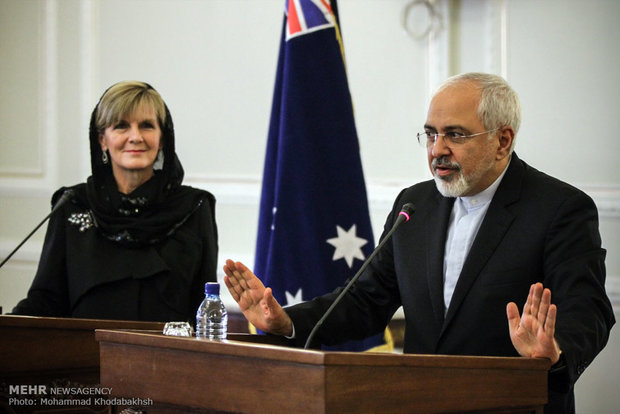 دیدار و کنفرانس مطبوعاتی مشترک وزرای امور خارجه ایران و استرالیا 