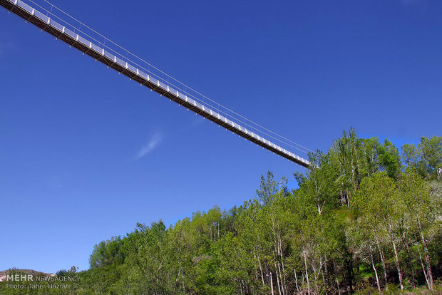 اعلى جسر معلق في الشرق الاوسط بمحافظة اردبيل