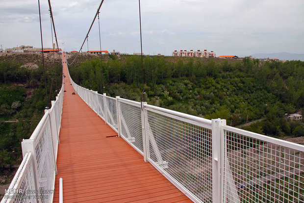 اعلى جسر معلق في الشرق الاوسط بمحافظة اردبيل
